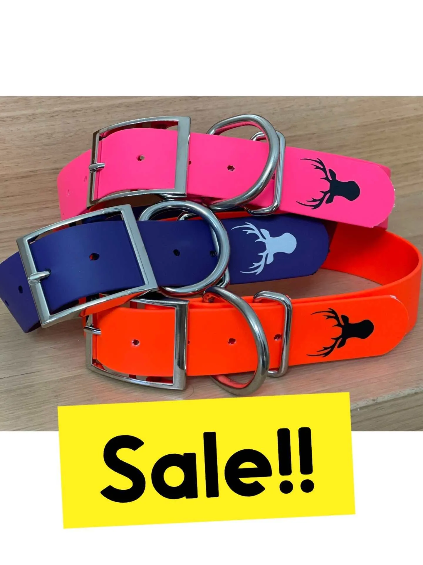 38mm wide biothane dog collar, fit size 46-66cm neck