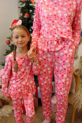 ALMA-LEGGINGS (KIDS) - SANTA PINK