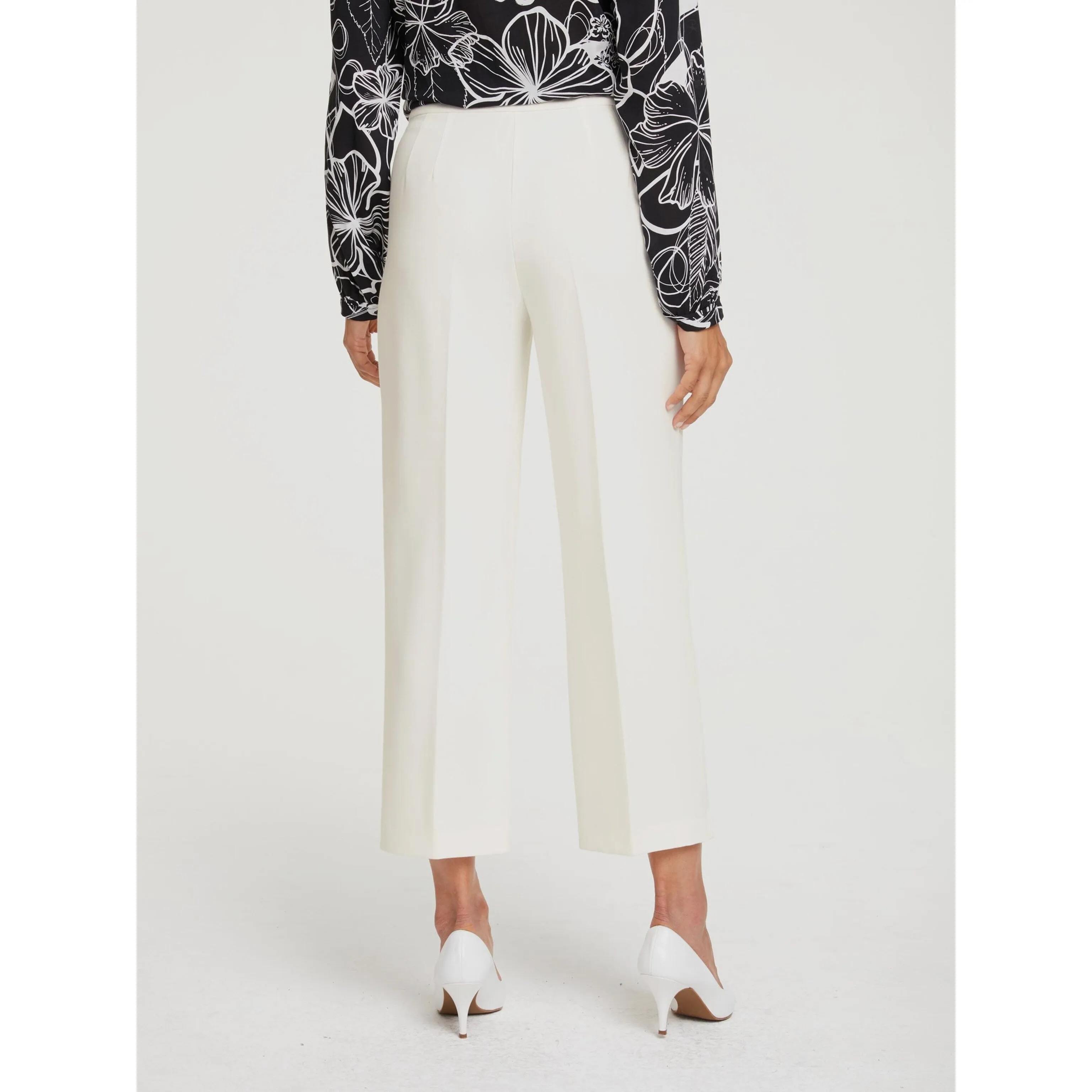 Ashley Brooke White Culotte Trousers