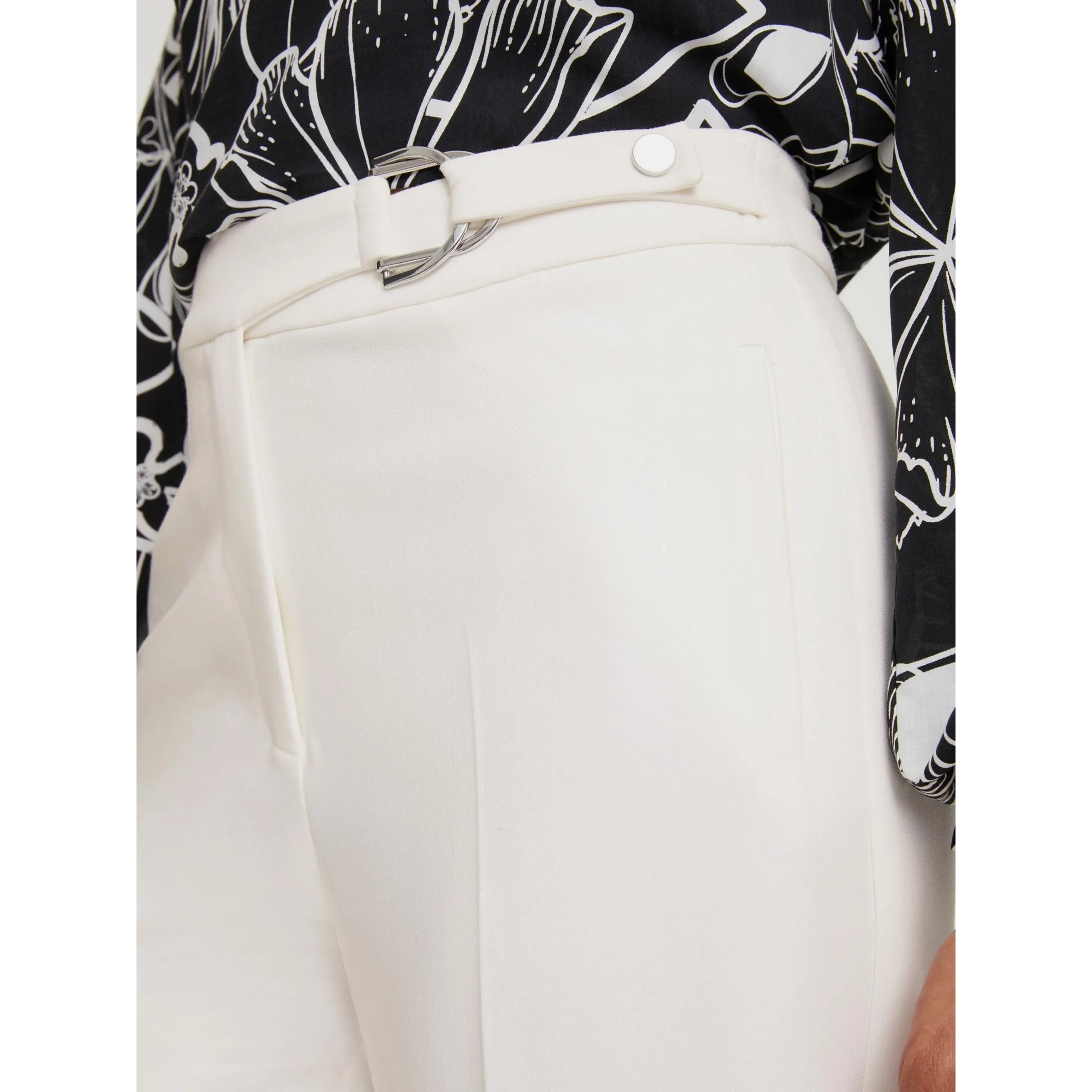Ashley Brooke White Culotte Trousers