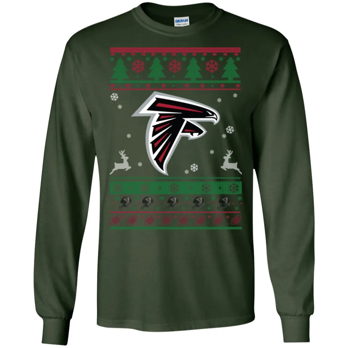 Atlanta Falcons Logo Football Teams Ugly Christmas Sweater Men Long SLeeve Shirt