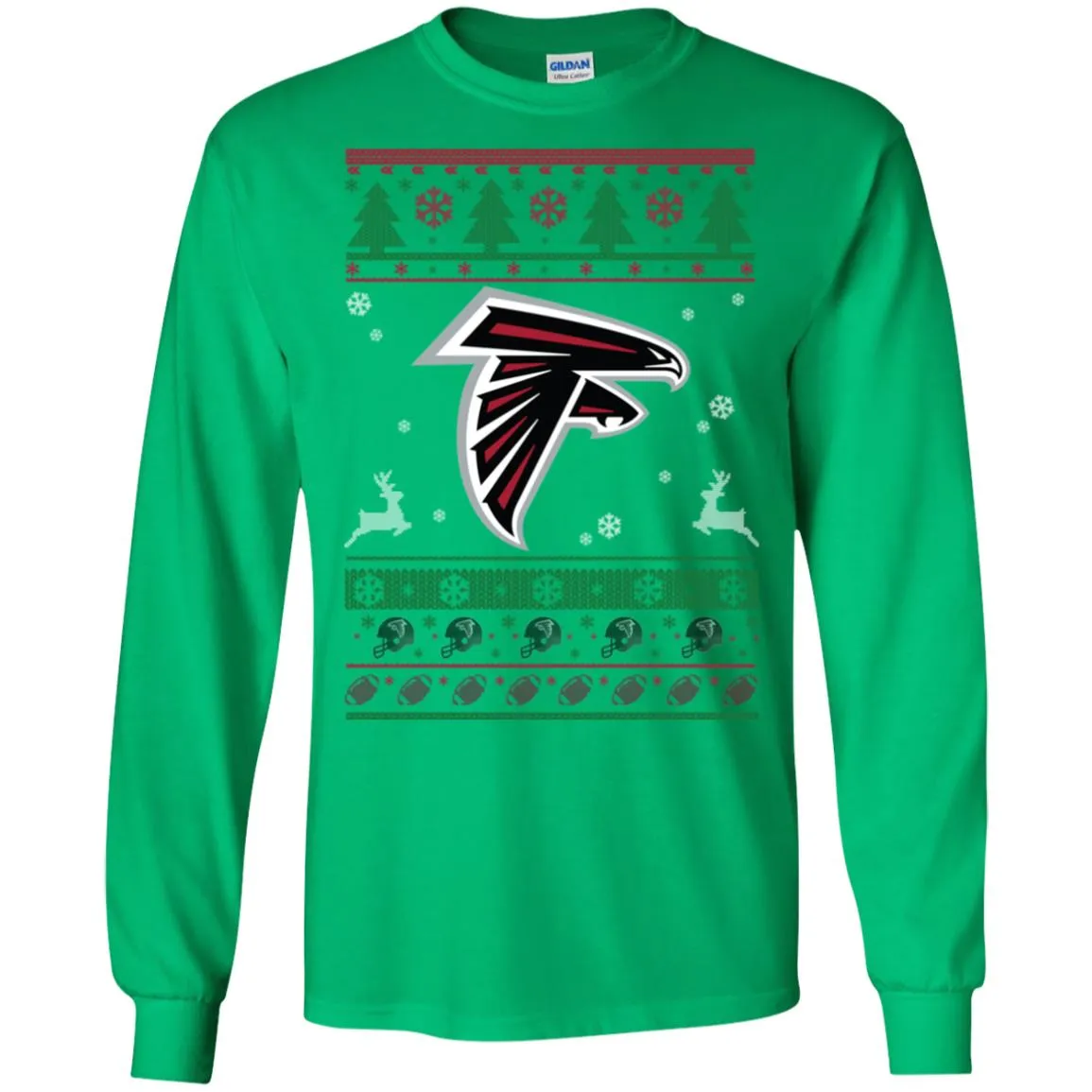 Atlanta Falcons Logo Football Teams Ugly Christmas Sweater Men Long SLeeve Shirt