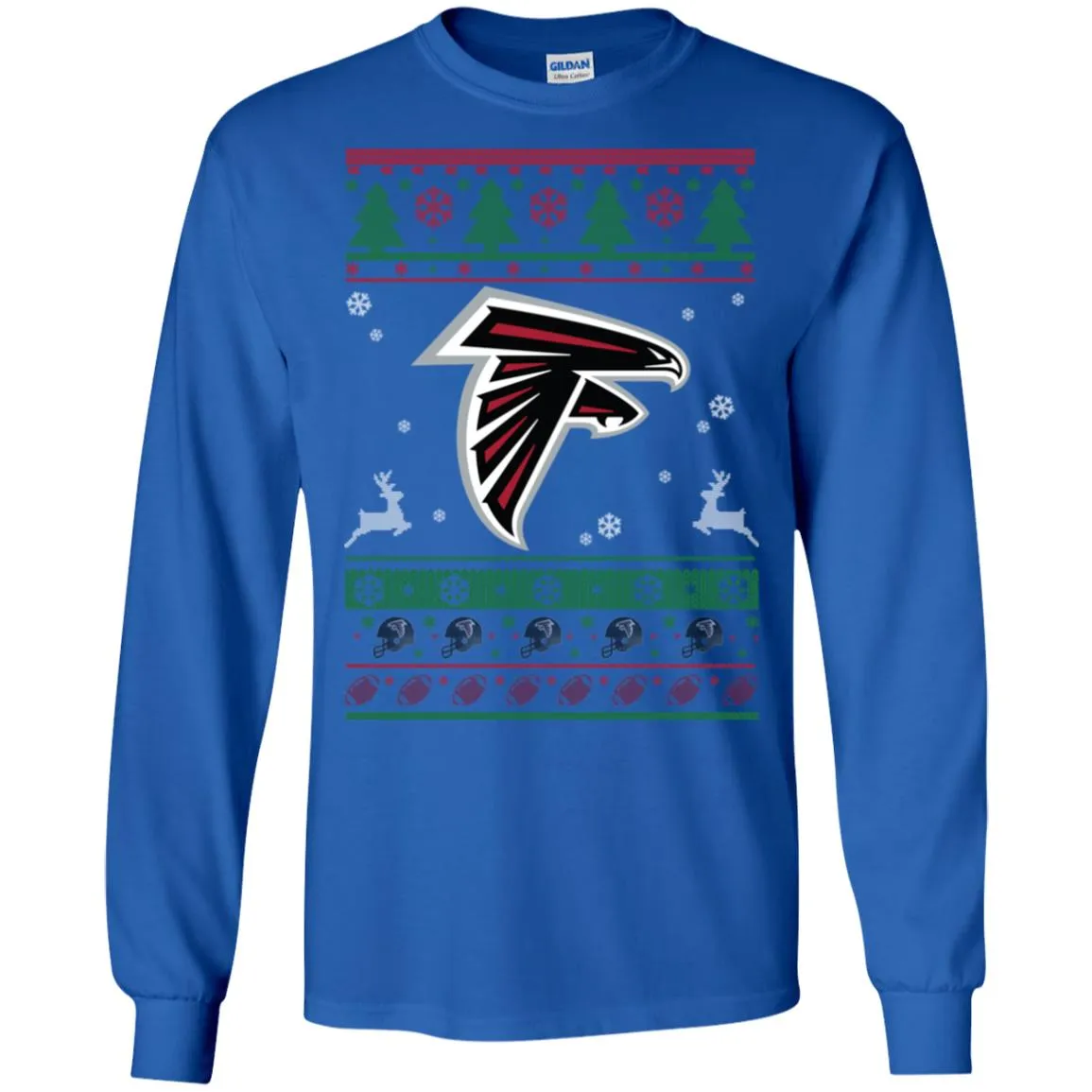 Atlanta Falcons Logo Football Teams Ugly Christmas Sweater Men Long SLeeve Shirt