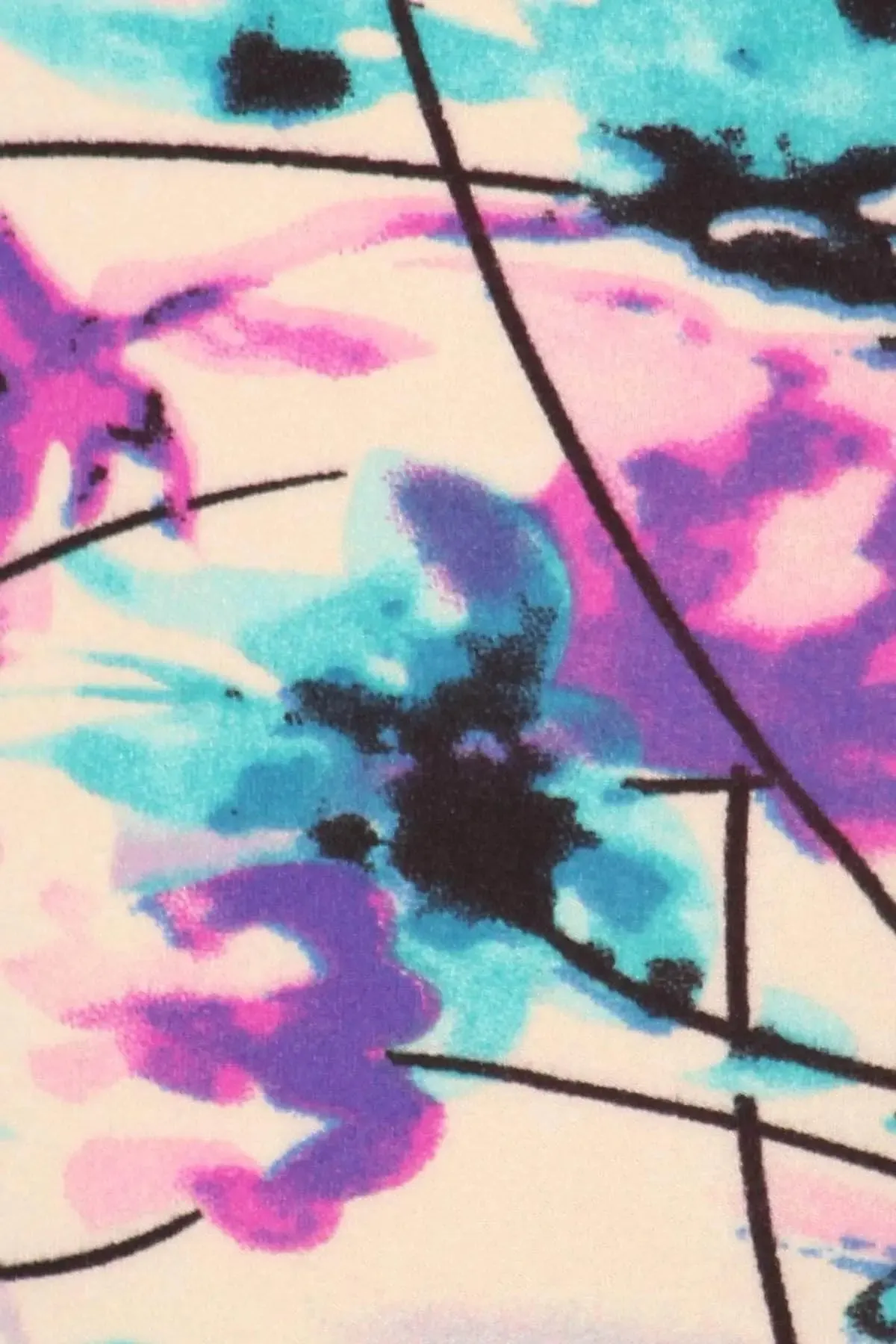 Blue Zone Planet |  Plus Size Floral Print, Full Length Leggings In A Slim Fitting Style With A Banded High Waist