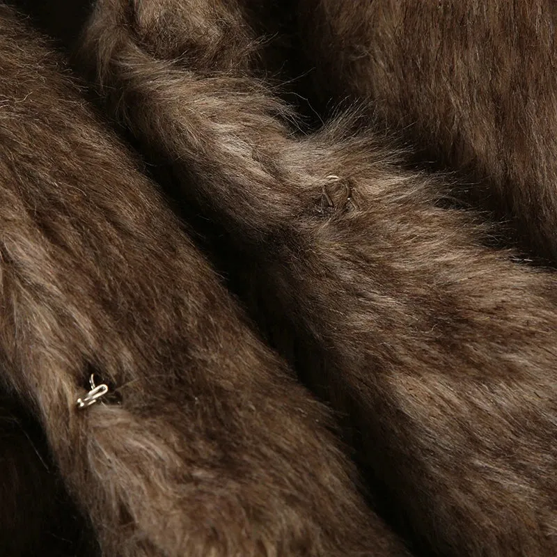 Brown Fur Collar Jacket