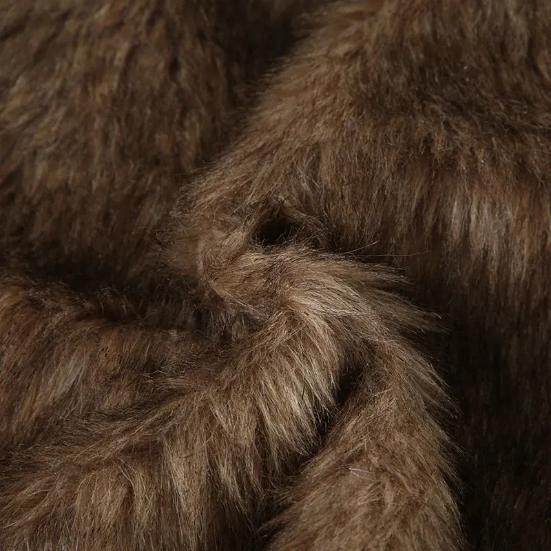 Brown Fur Collar Jacket