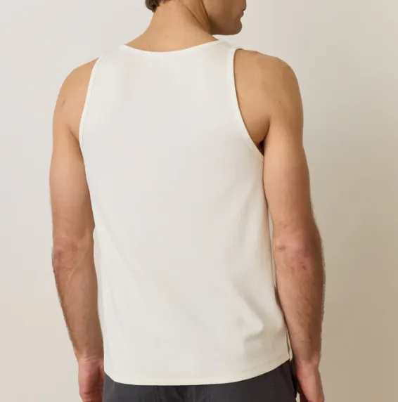 Carter Rib Tank - White