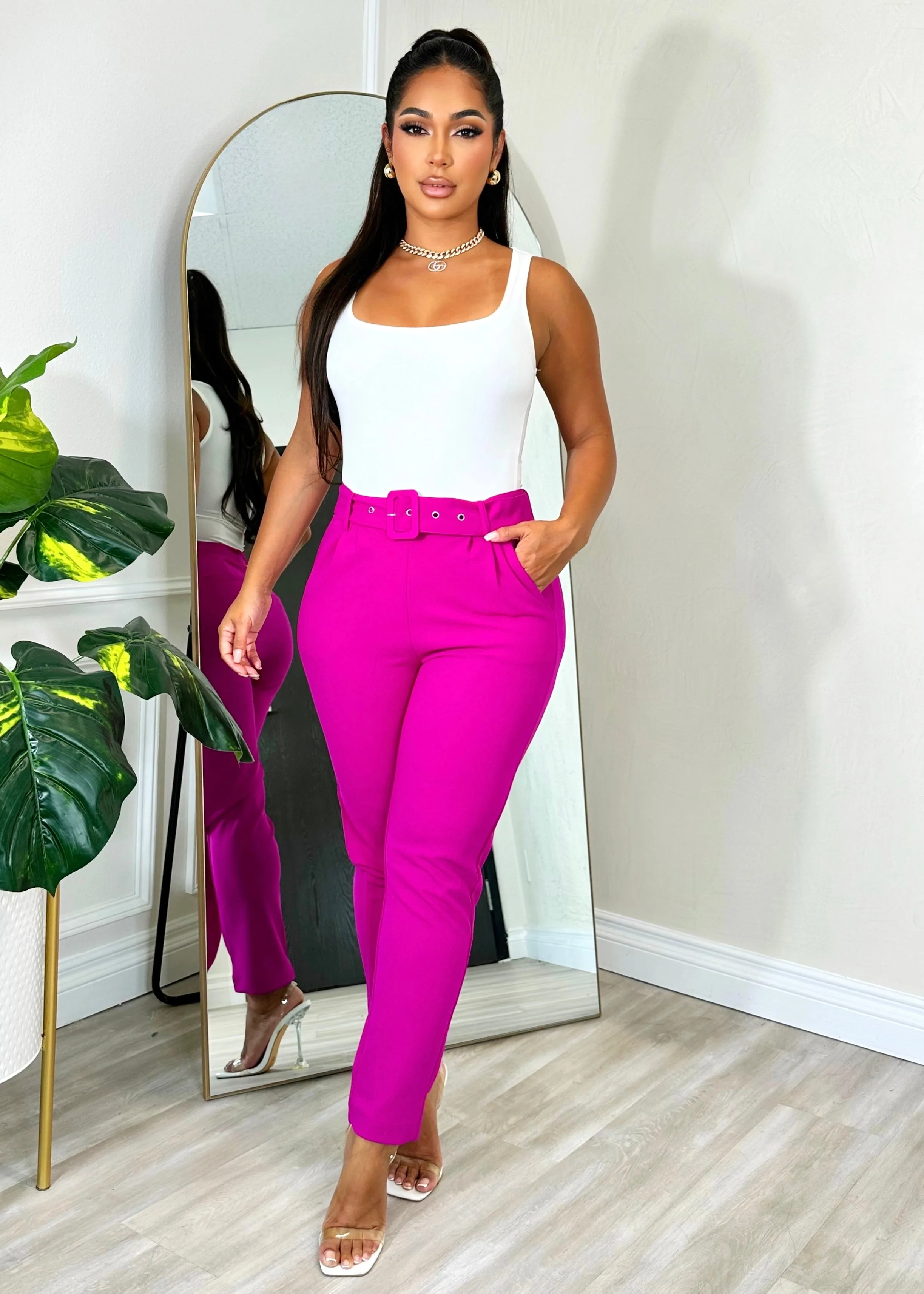 Casual Crush Pants Magenta