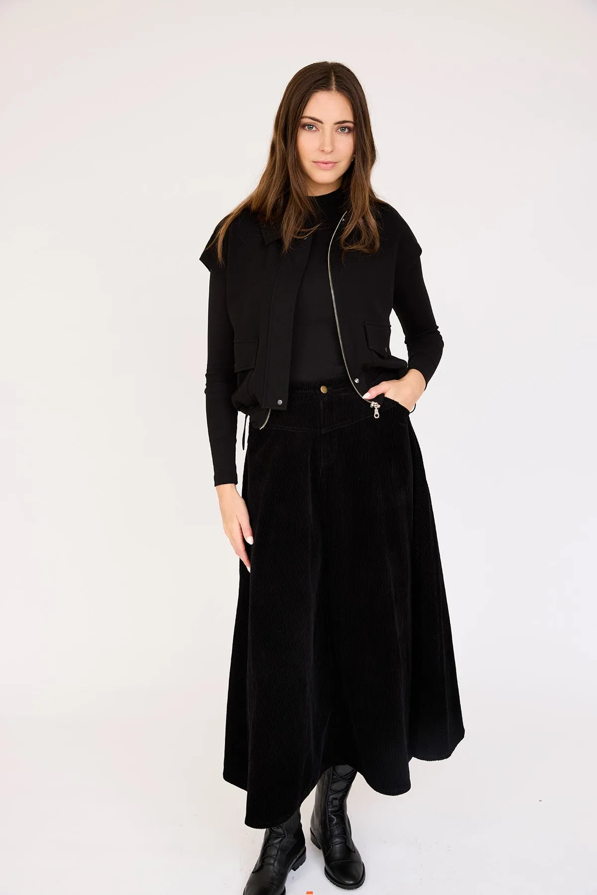 Corduroy Maxi Skirt