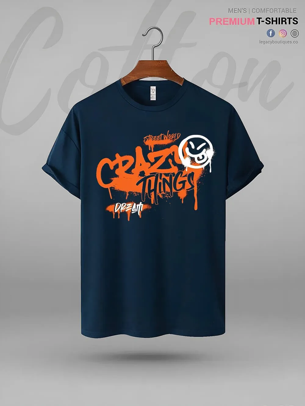 Crazy Things Dream Good Quality Mens Tshirt In Lowest Price In BD
