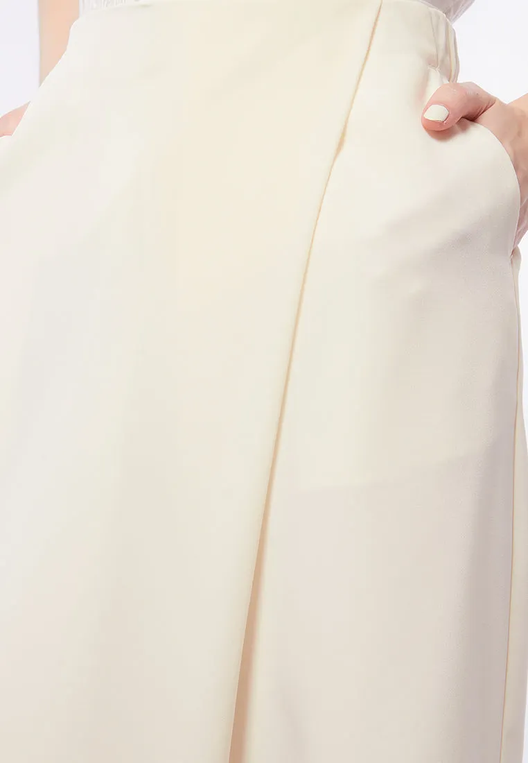 Culottes with Overlap Details