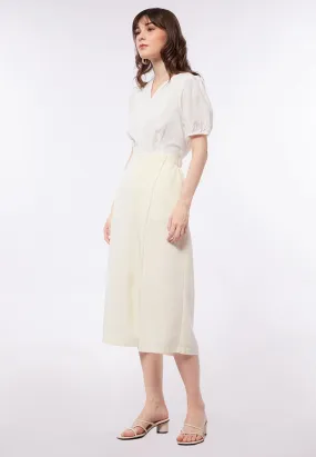 Culottes with Overlap Details