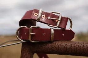 Dog Collar PVC 32mm x 55cm - Maroon