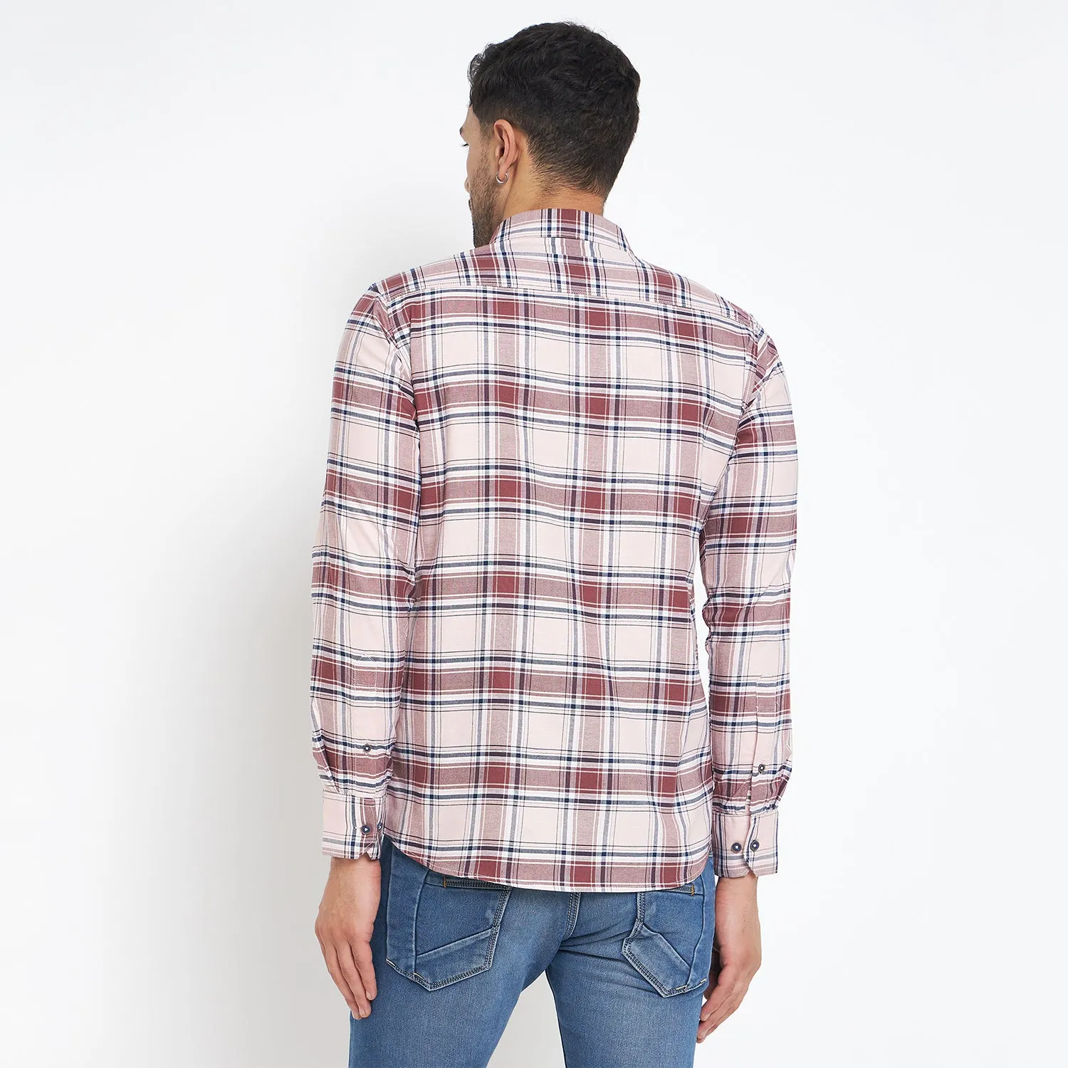 Duke Stardust Men Full Sleeve Checkered Cotton Shirt (SDO8CKJ)