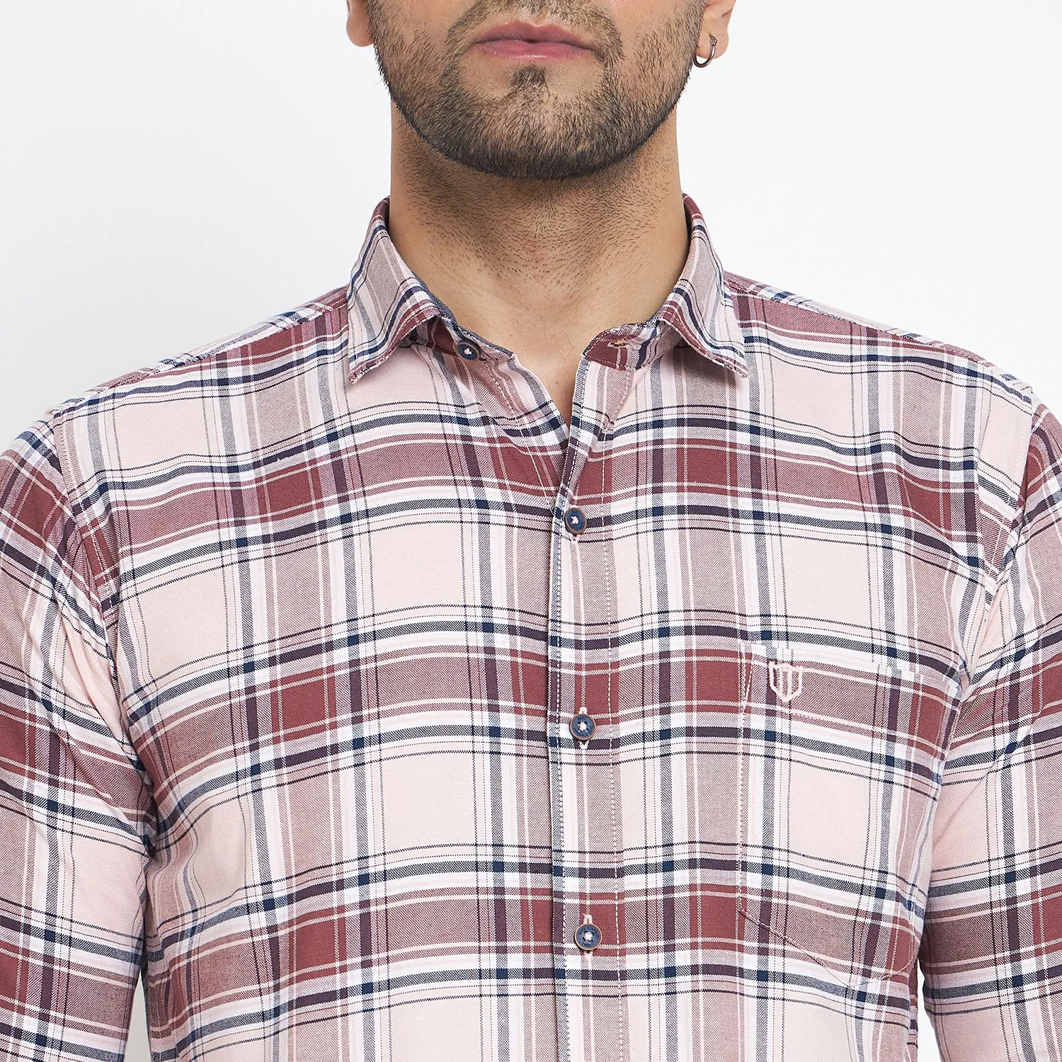 Duke Stardust Men Full Sleeve Checkered Cotton Shirt (SDO8CKJ)