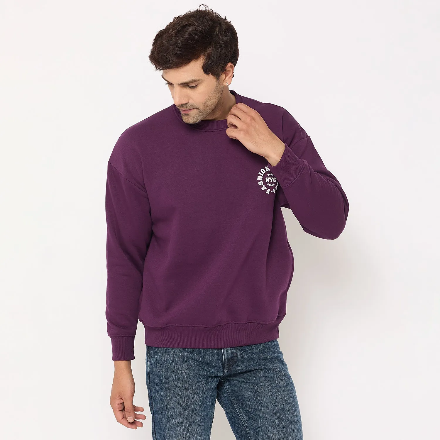 Duke Stardust Men Solid Sweatshirt (LF6453)