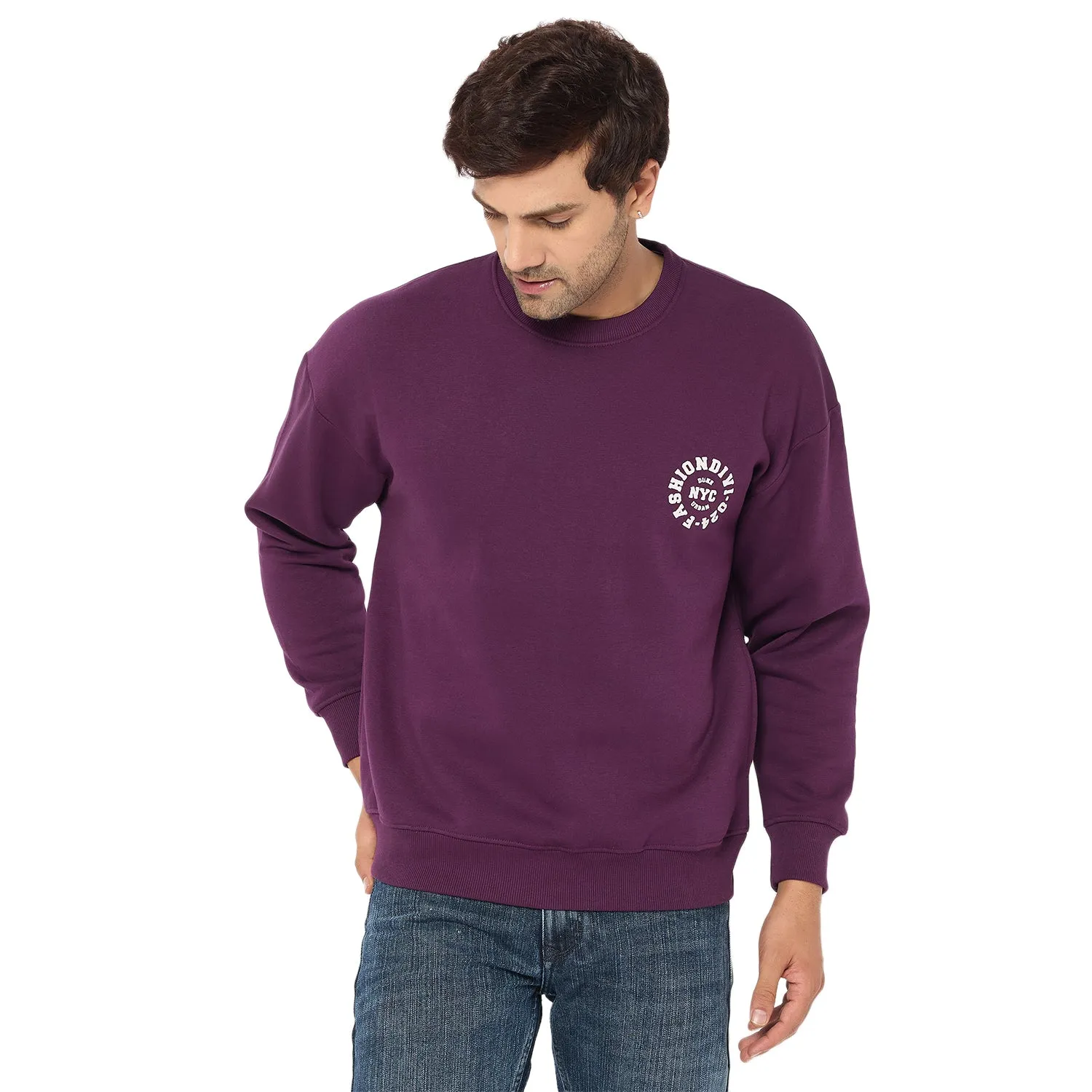 Duke Stardust Men Solid Sweatshirt (LF6453)