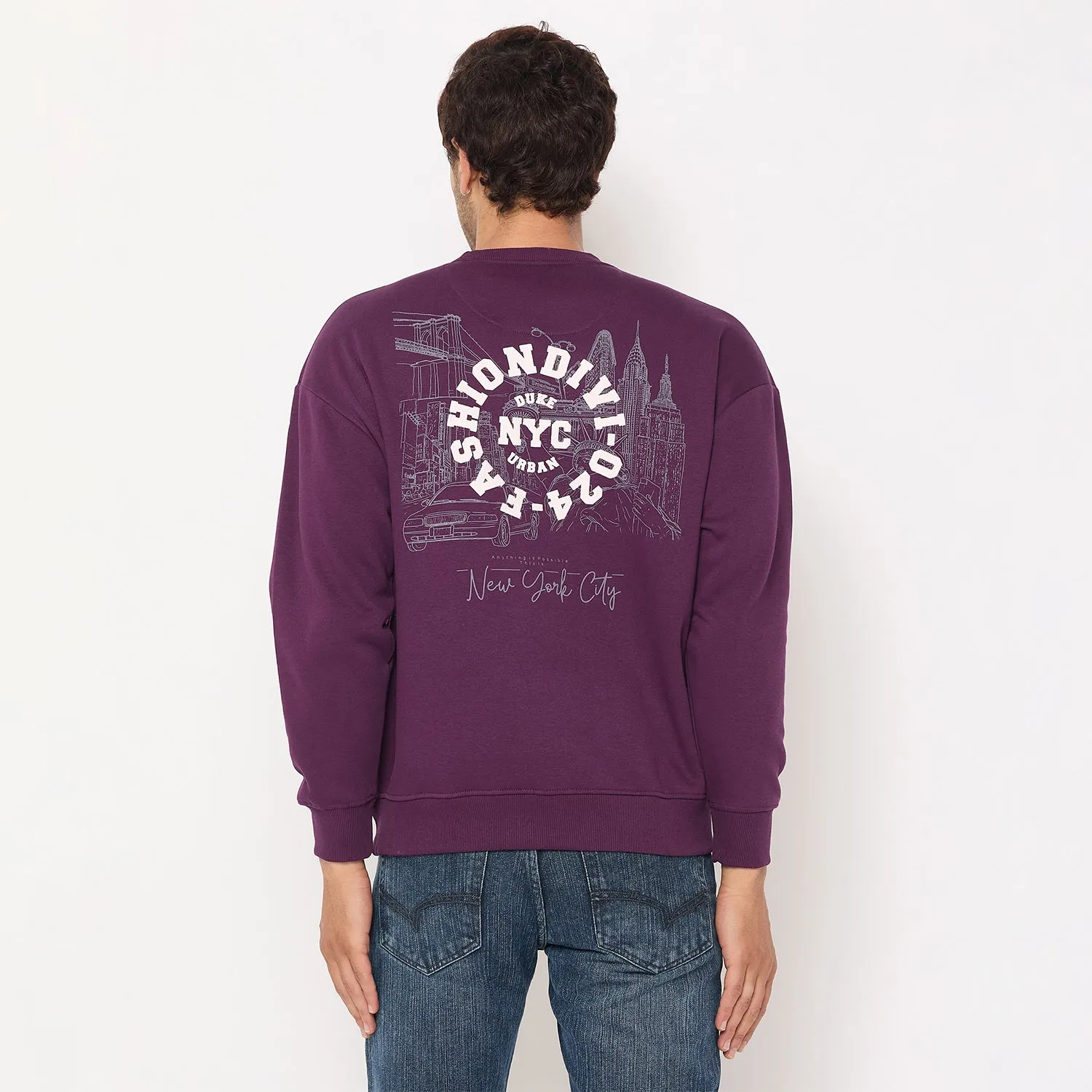 Duke Stardust Men Solid Sweatshirt (LF6453)