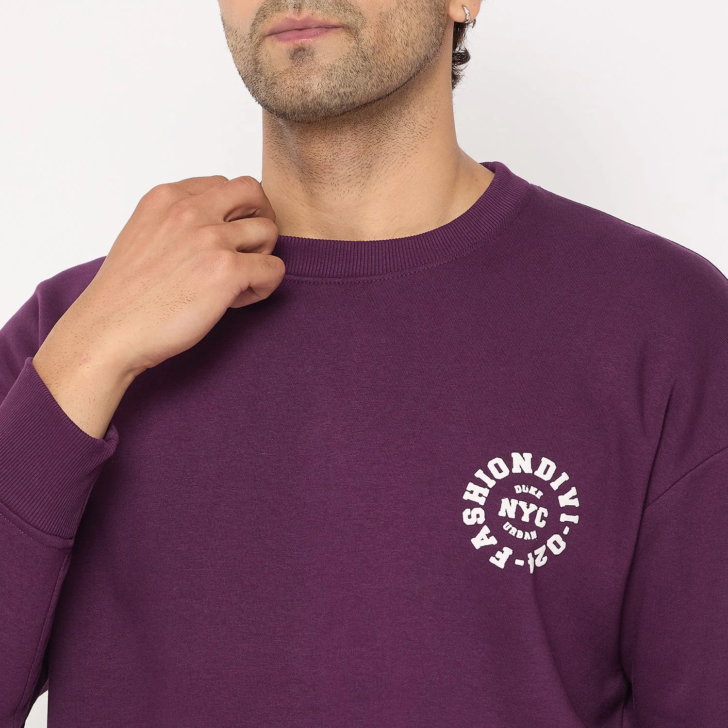 Duke Stardust Men Solid Sweatshirt (LF6453)