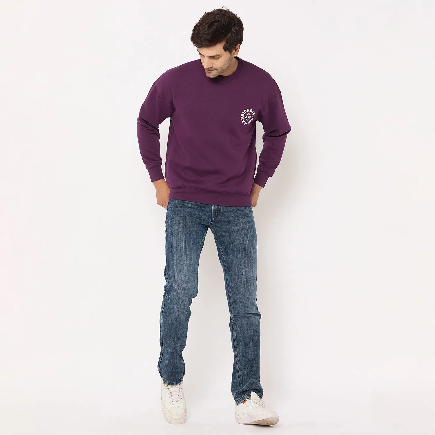 Duke Stardust Men Solid Sweatshirt (LF6453)
