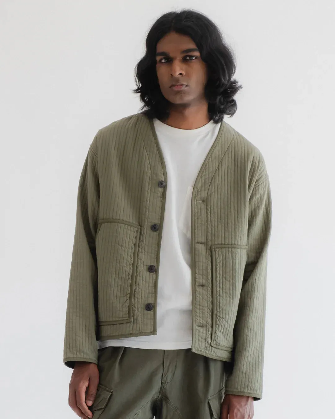 EAT DUST BASEBALL CARDIGAN - ARMOR COTTON - LITCHEN