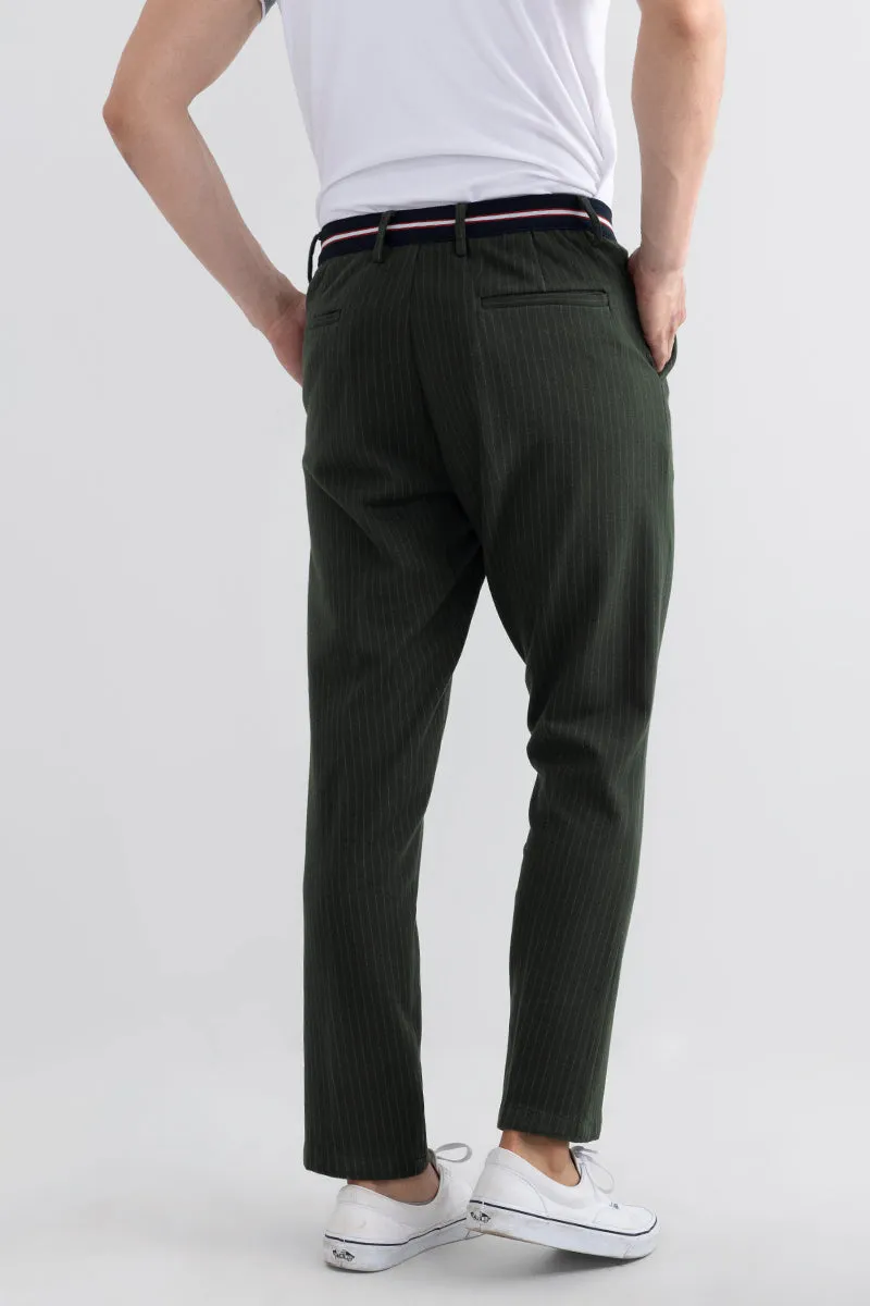 Edify Olive Knitted Chino
