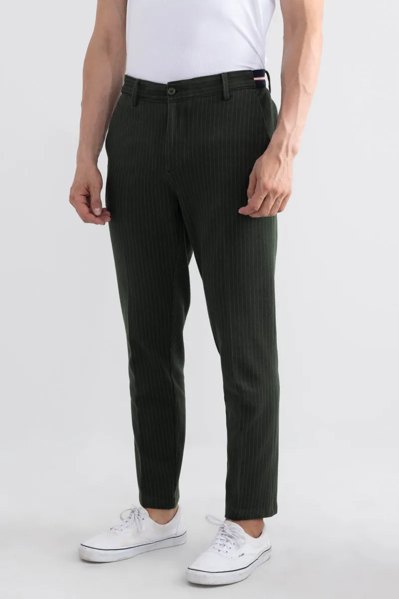 Edify Olive Knitted Chino