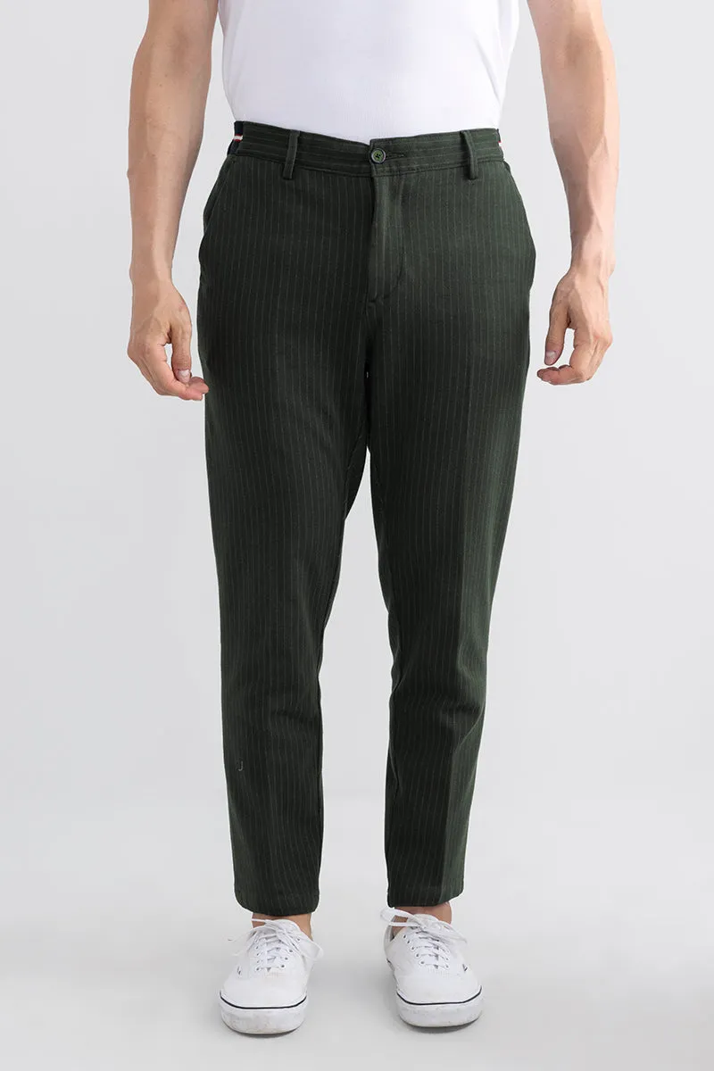 Edify Olive Knitted Chino