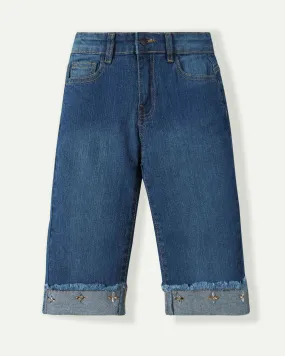 Embellished Mid Rise Culottes
