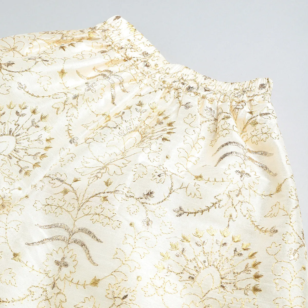 Embroidered Blazer and Culotte Set