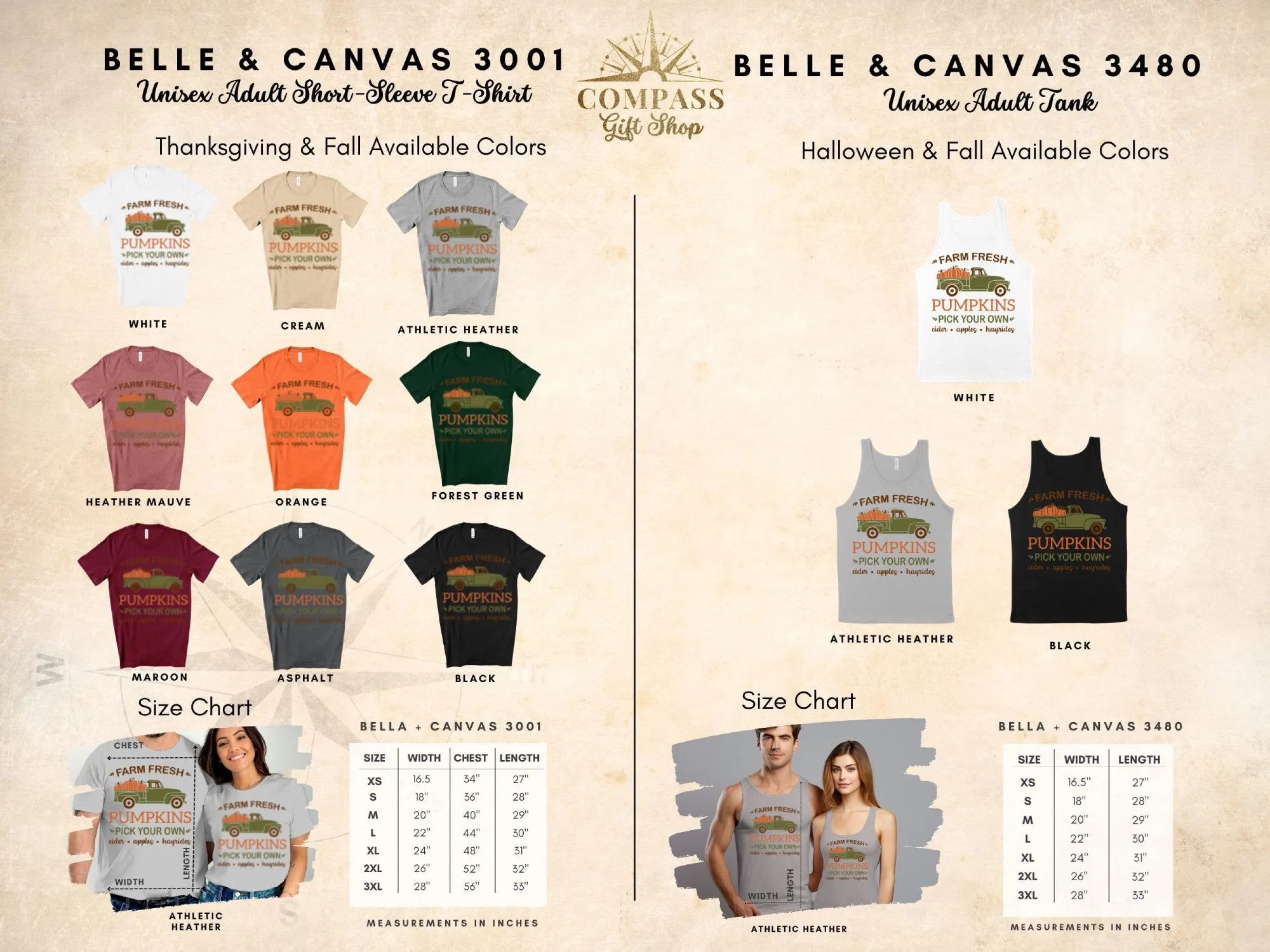 Farm Fresh Pumpkins Shirt,Tank, Sweatshirt and Matching Family Shirts. Perfect for a Fall, Autumn or Thanksgiving Gift