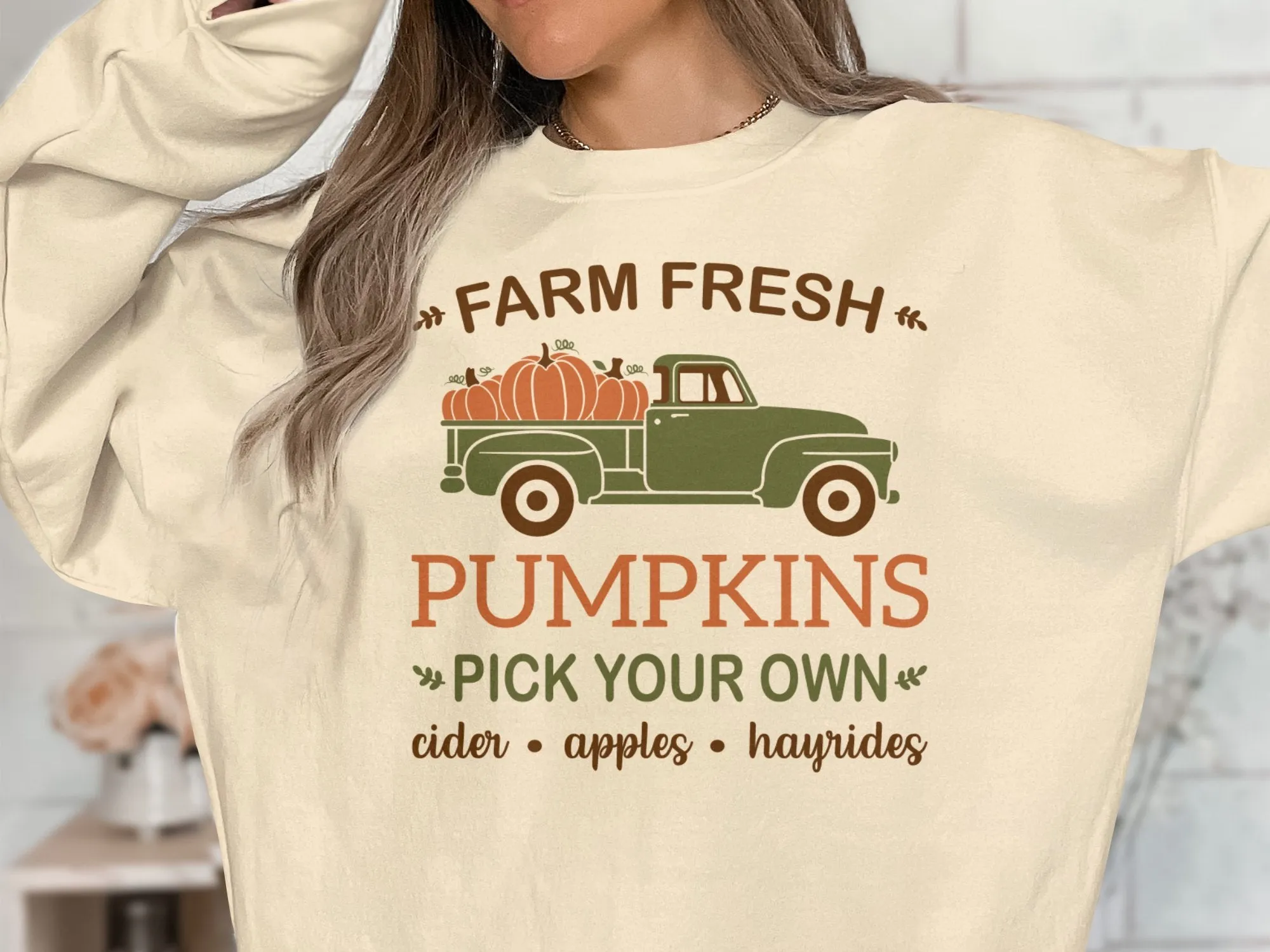 Farm Fresh Pumpkins Shirt,Tank, Sweatshirt and Matching Family Shirts. Perfect for a Fall, Autumn or Thanksgiving Gift