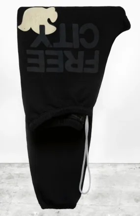Free City Large Sweatpant- Blackspace/Cream