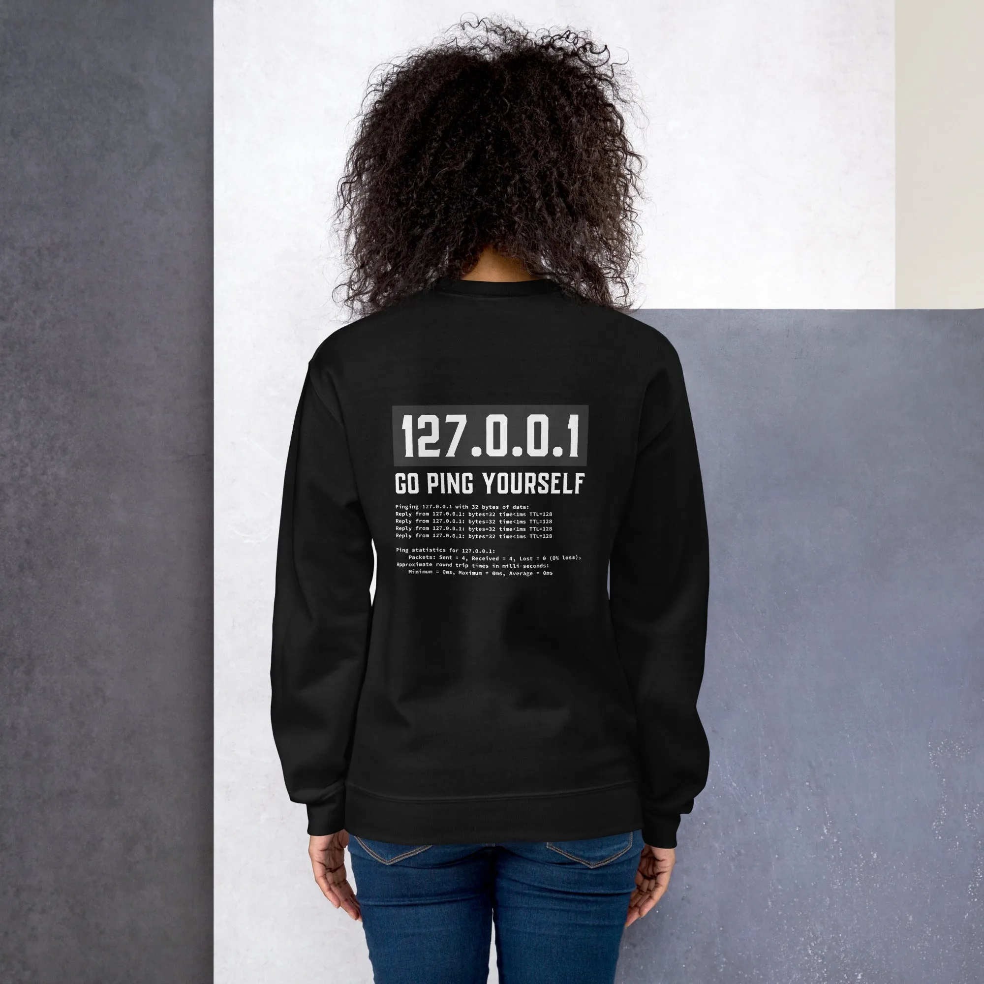 Go ping yourself - Unisex Sweatshirt ( Back Print )