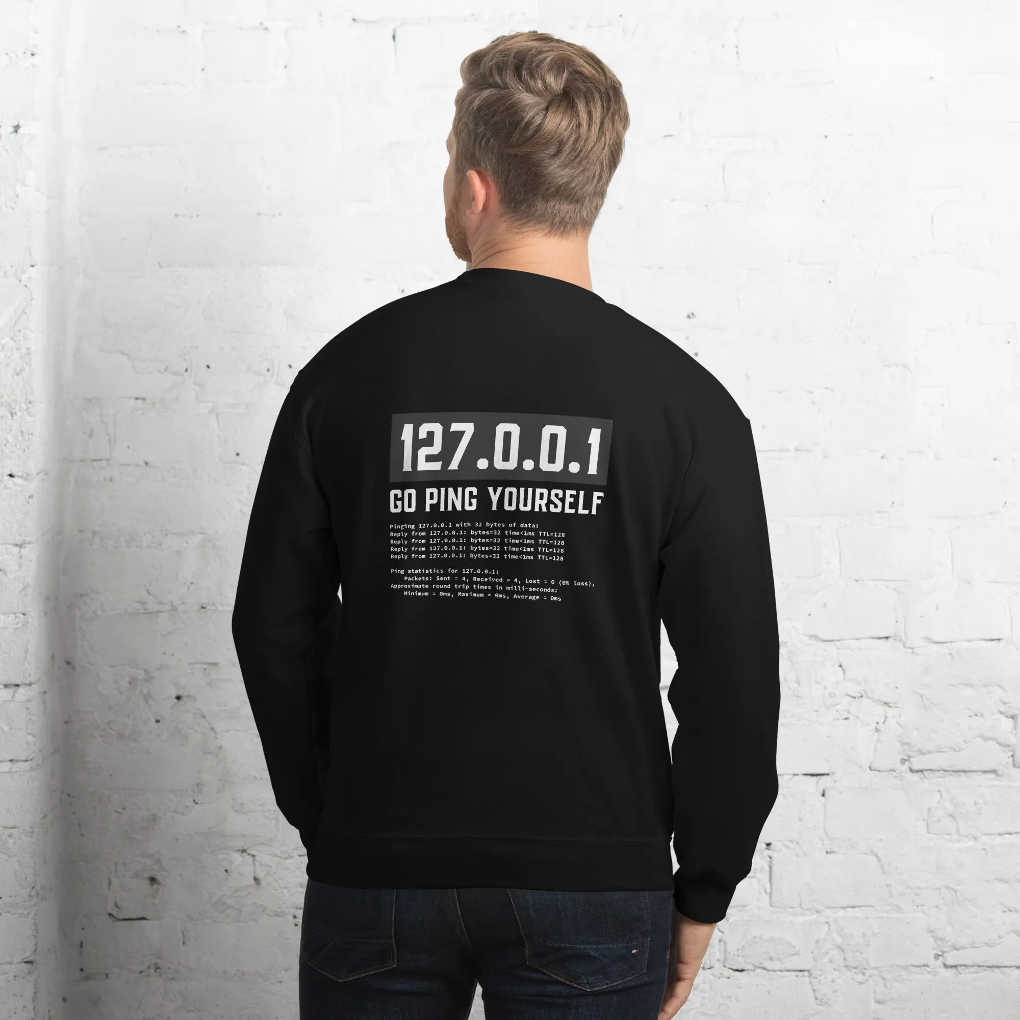 Go ping yourself - Unisex Sweatshirt ( Back Print )