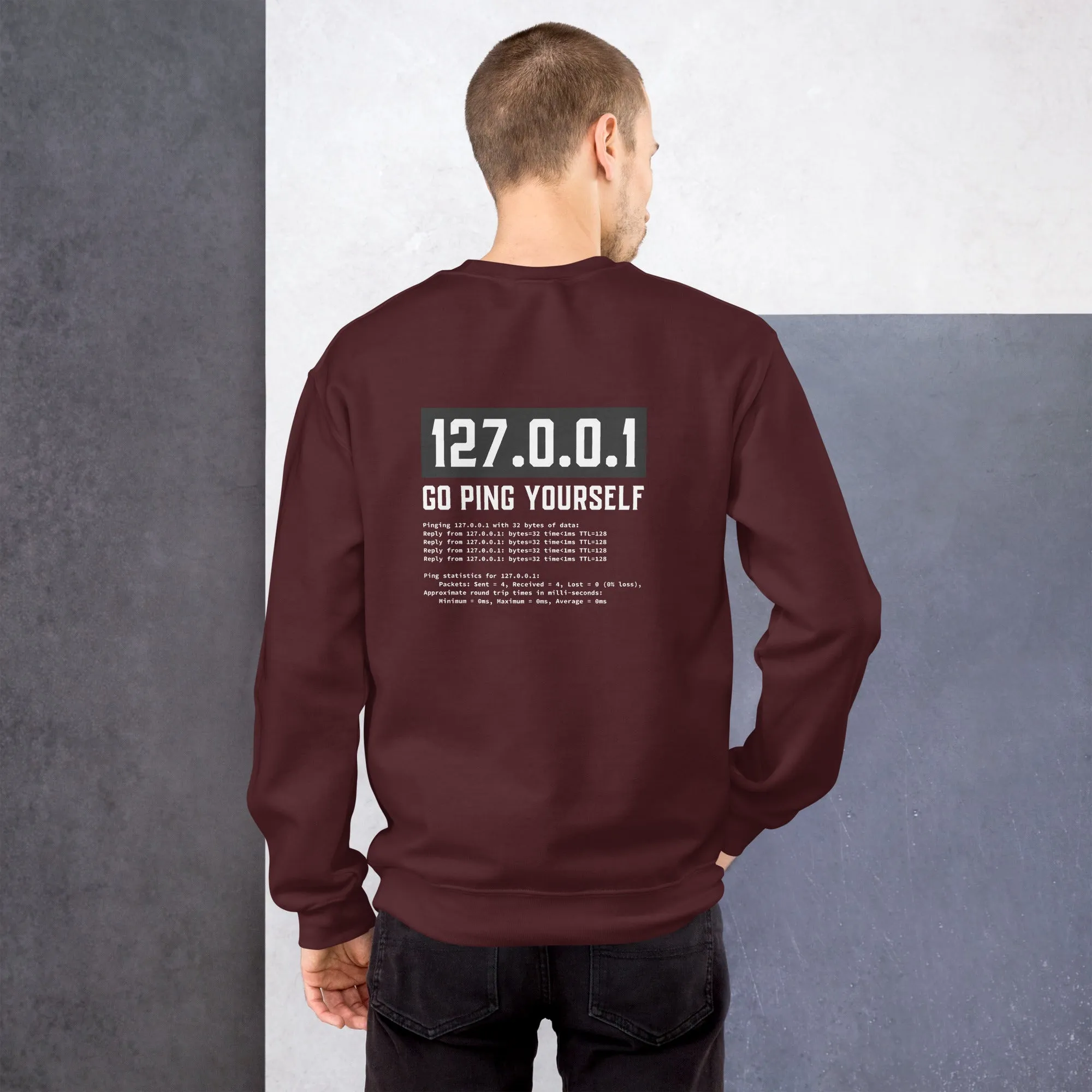 Go ping yourself - Unisex Sweatshirt ( Back Print )