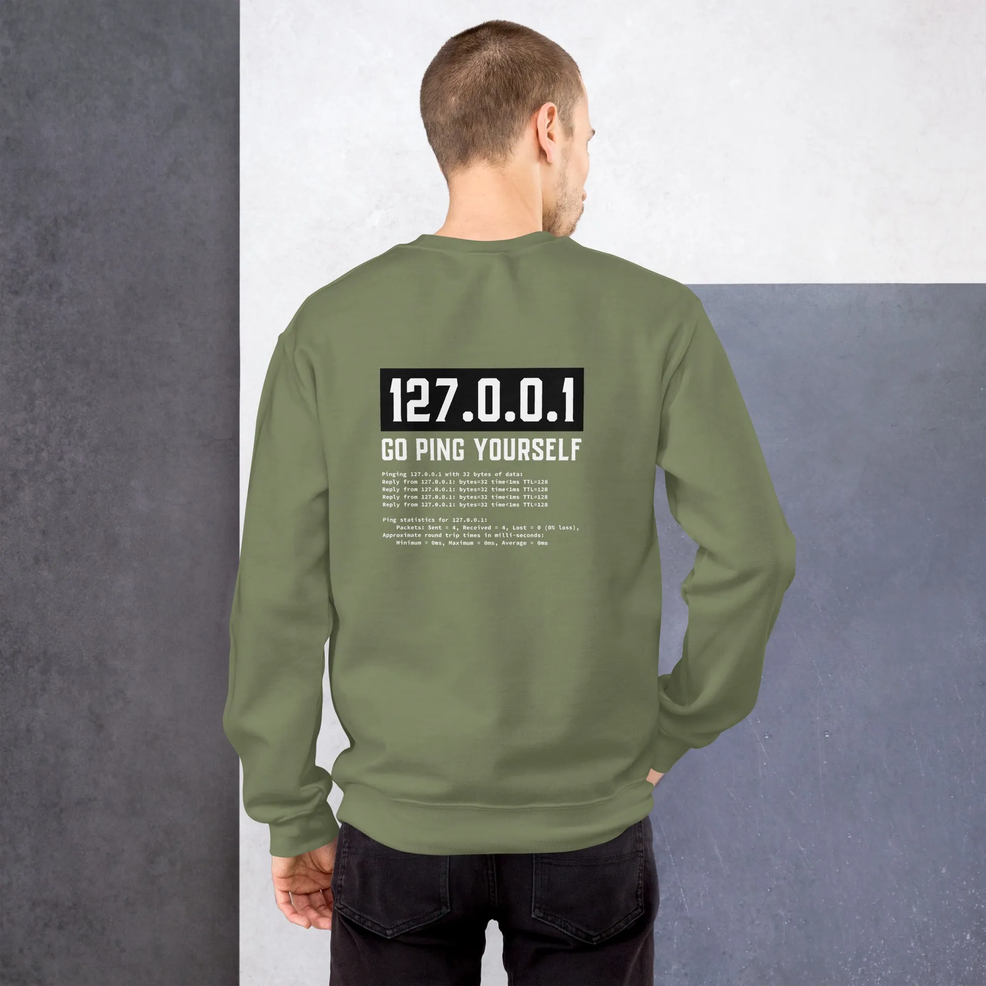Go ping yourself - Unisex Sweatshirt ( Back Print )