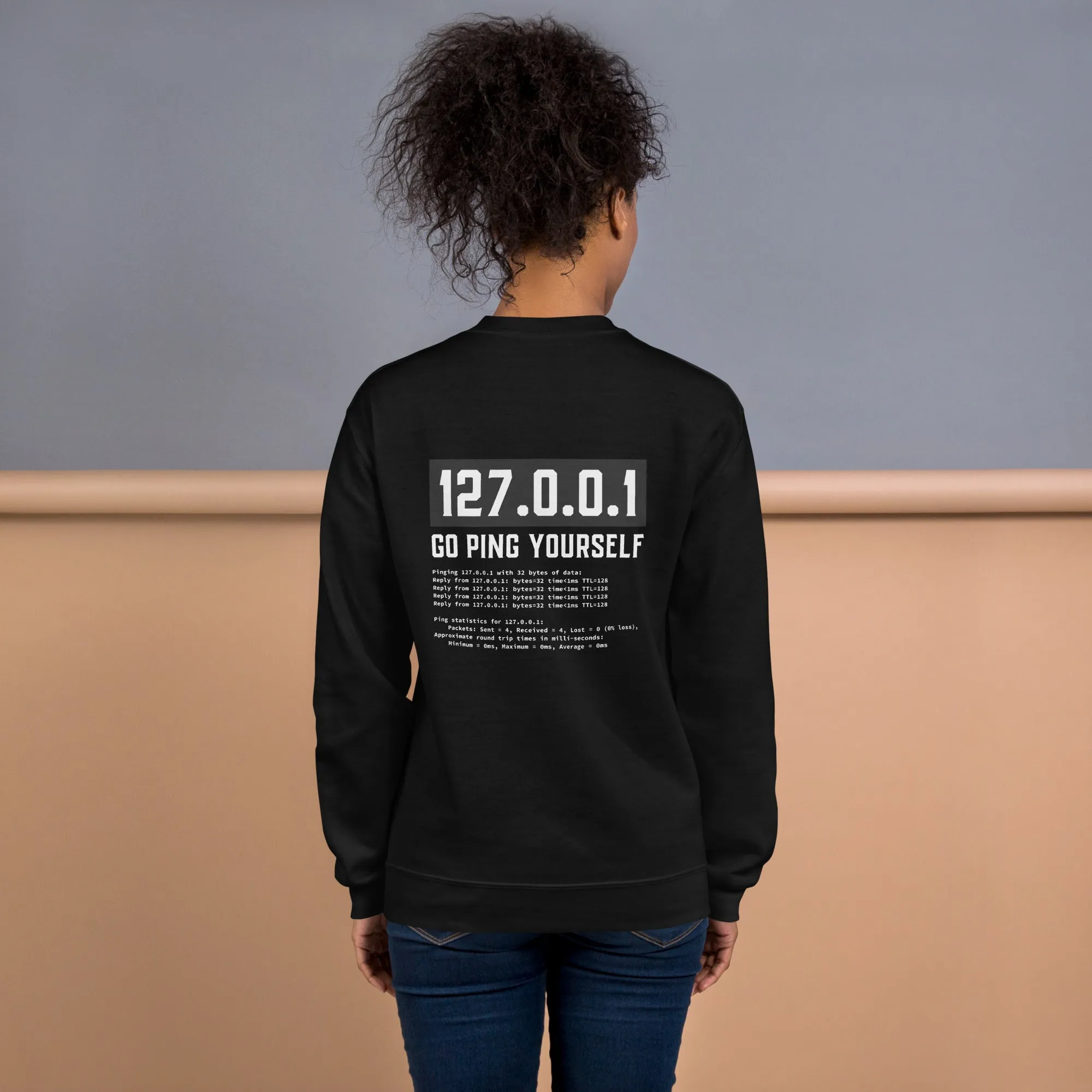 Go ping yourself - Unisex Sweatshirt ( Back Print )