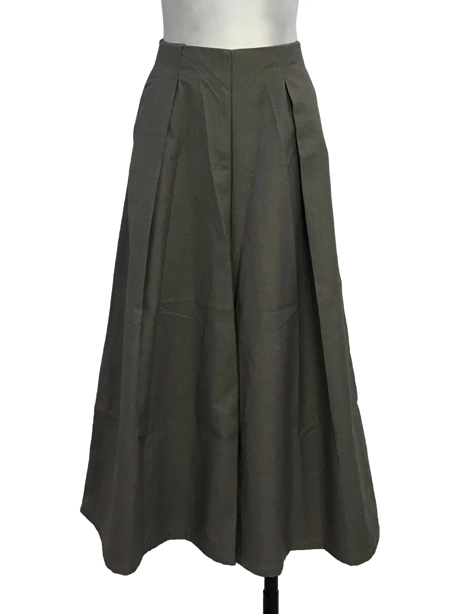 Grey Pleat Culottes
