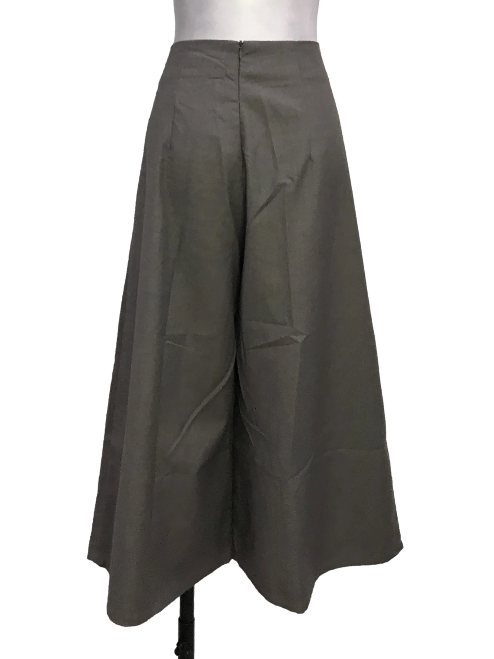 Grey Pleat Culottes