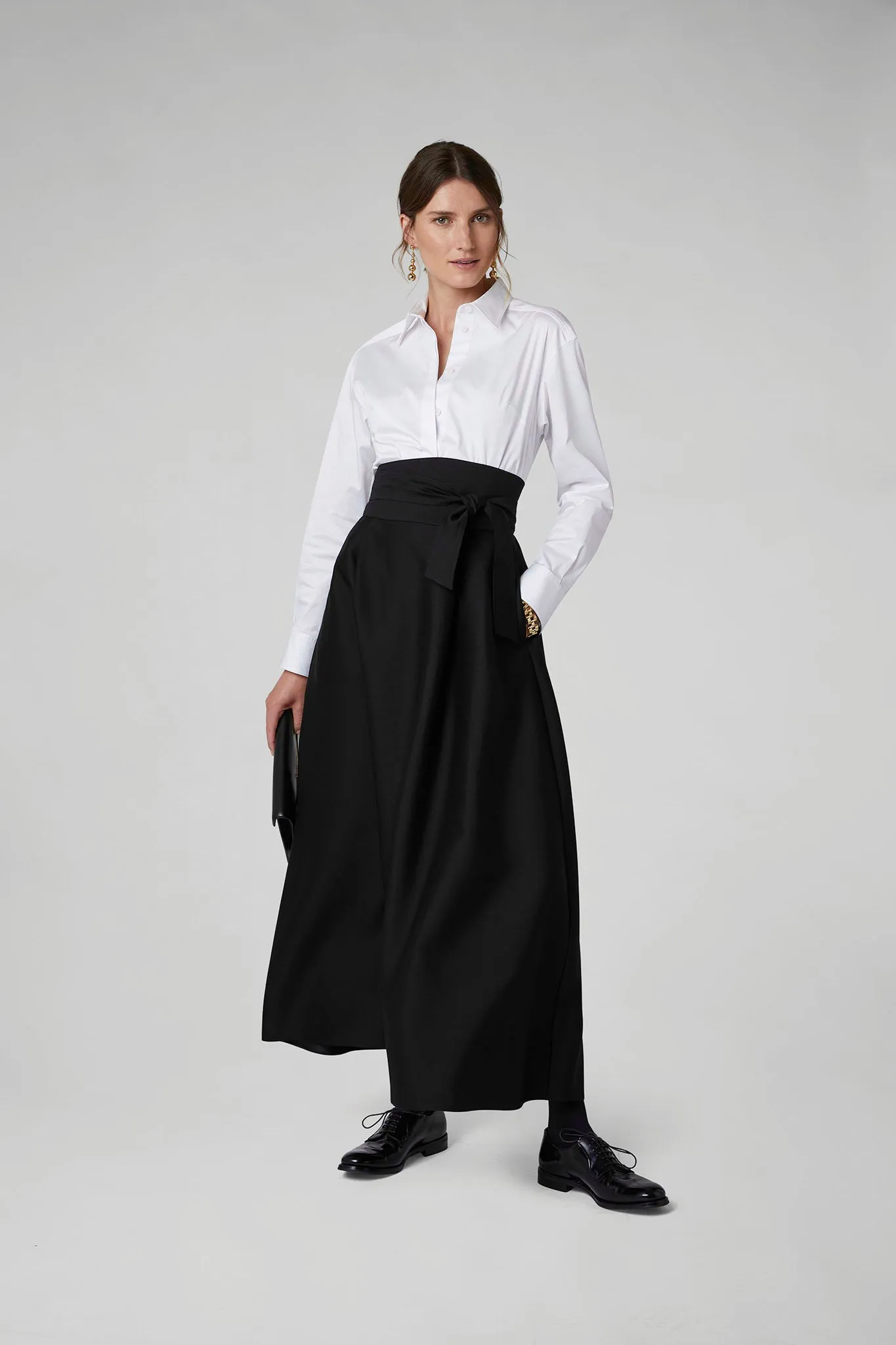 Gwen Wool Silk Skirt