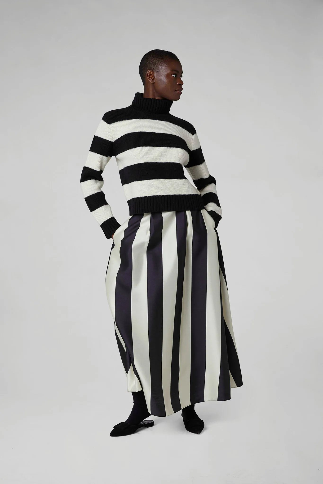 Gwen Wool Silk Skirt