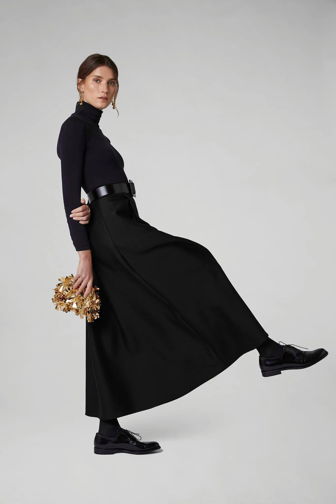 Gwen Wool Silk Skirt