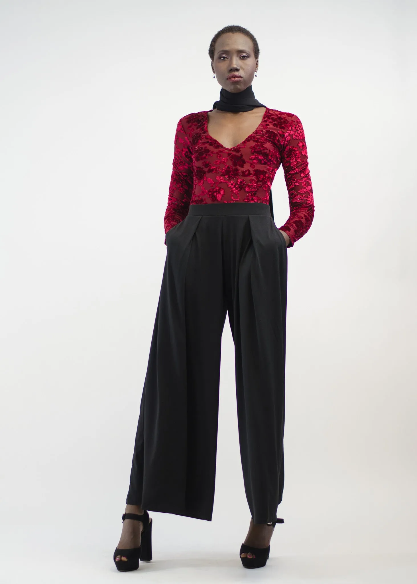 High Waist Wide Leg Pants