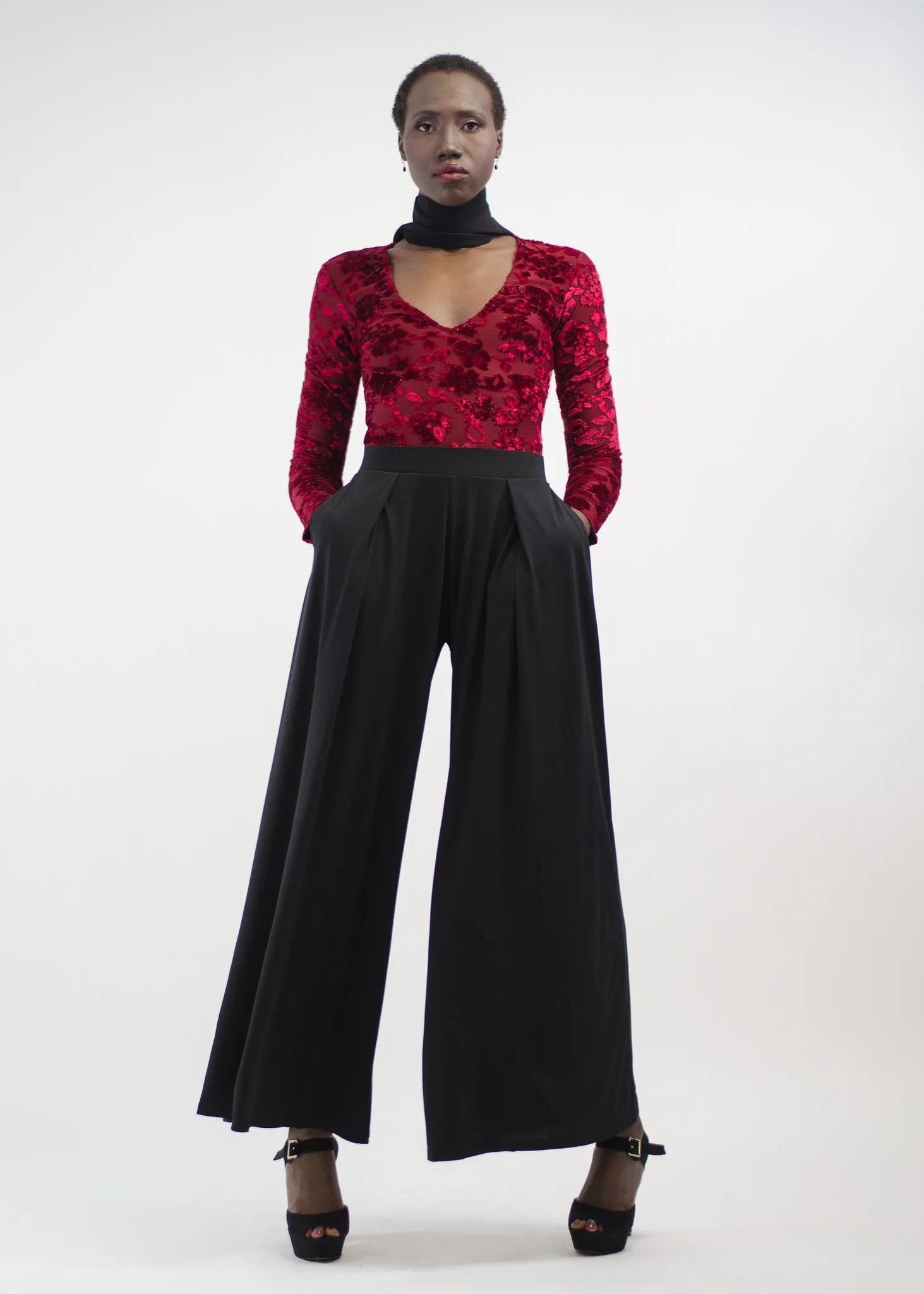 High Waist Wide Leg Pants