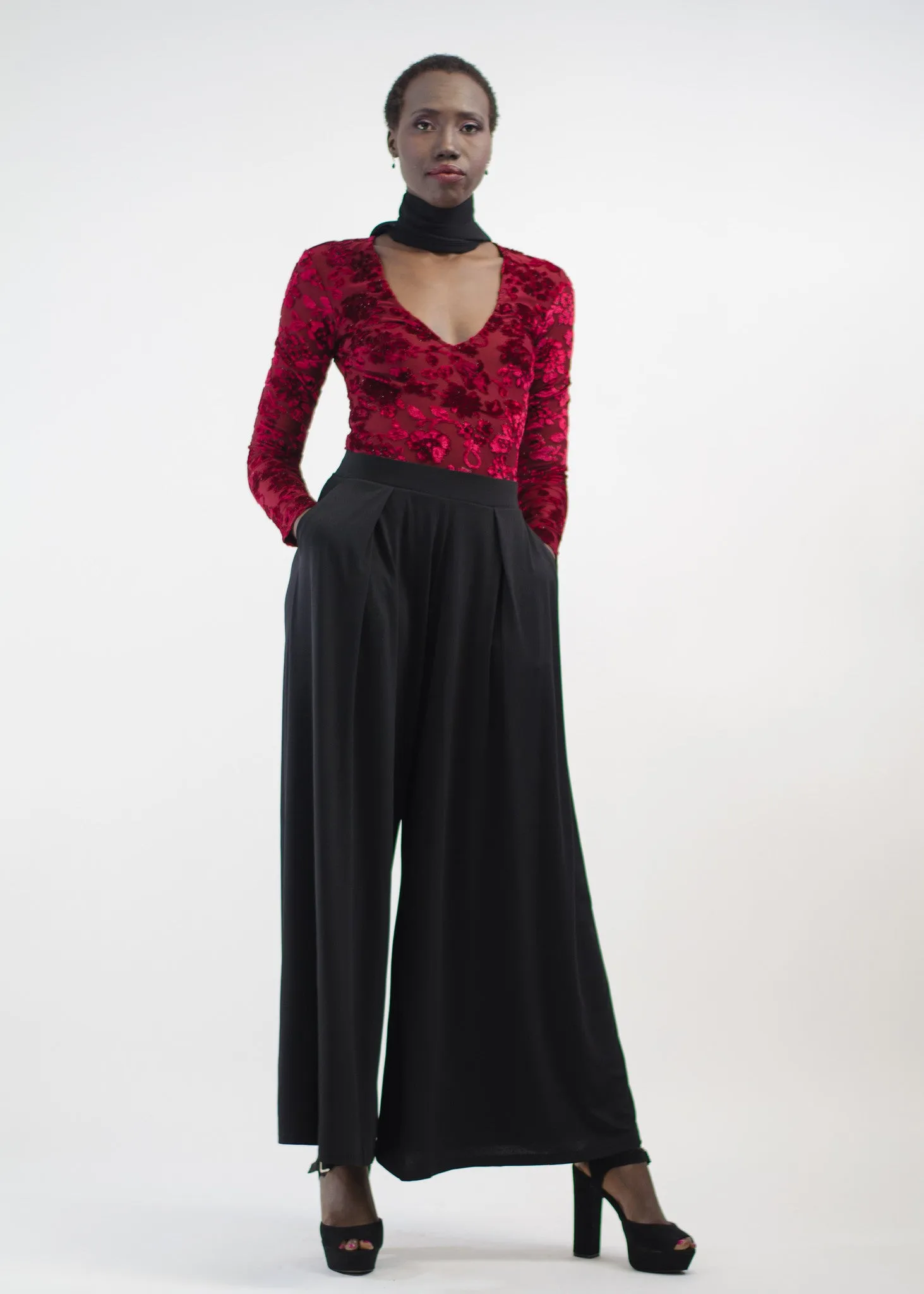 High Waist Wide Leg Pants