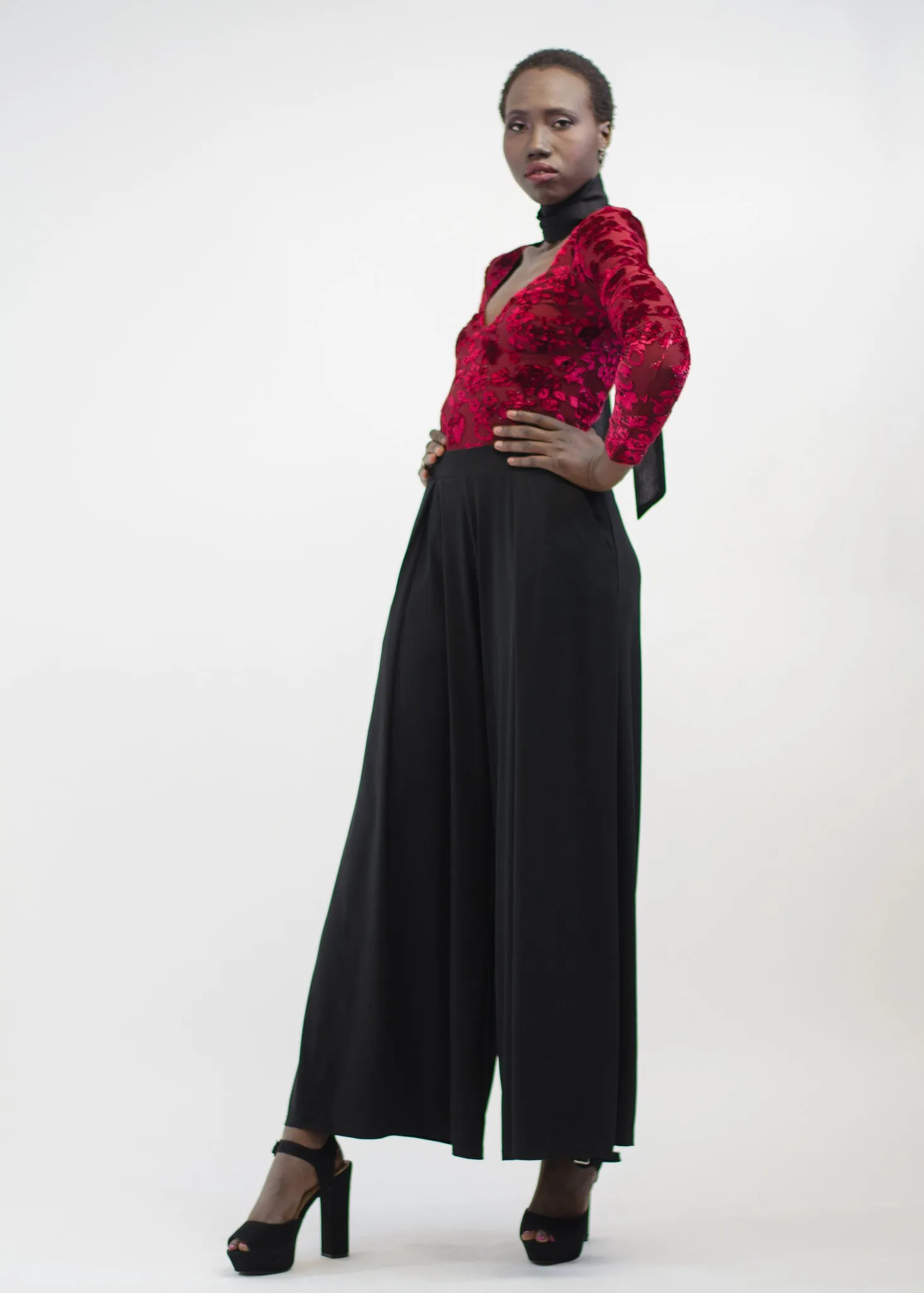 High Waist Wide Leg Pants