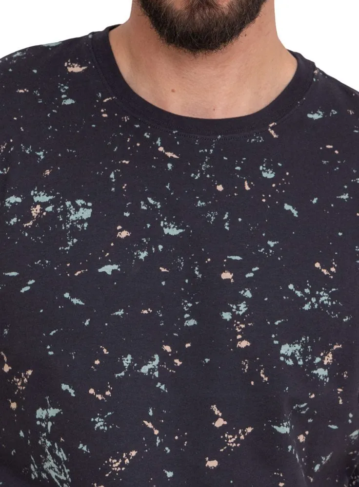 Indigo Printed Round T-Shirt Design 6