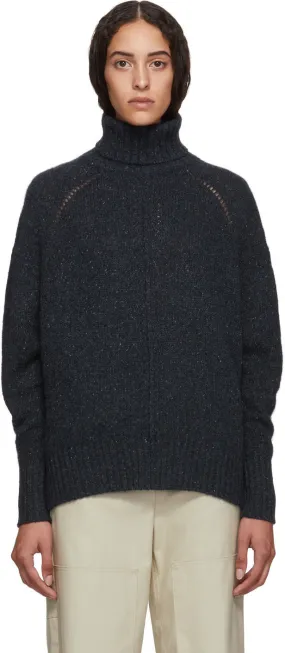 Isabel Marant Navy Cashmere Harriett Turtleneck