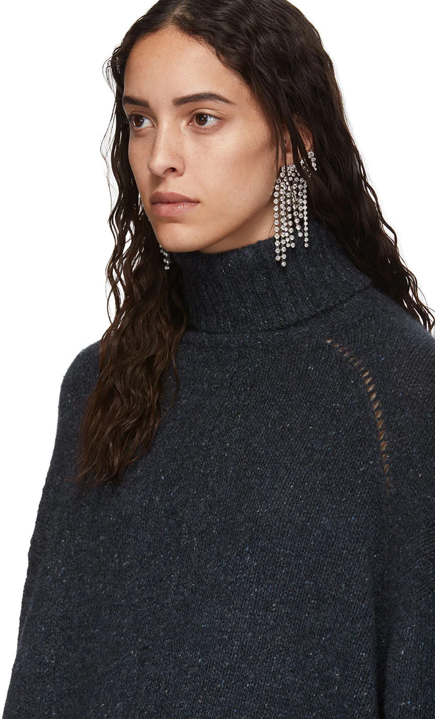 Isabel Marant Navy Cashmere Harriett Turtleneck